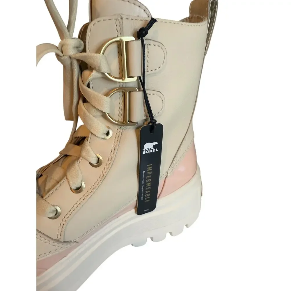 Sorel Caibou X Waterproof Boots Cream Pink 7.5